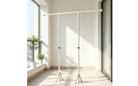 No-Assembly Clothes Drying Rack with Wheels Space-Saving Clothes Drying Rack with Casters Extendable Furniture Rolling for Balcony, Small Apartments, Bedroom
