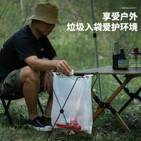户外露营垃圾架铁艺支架垃圾袋挂架创意多功能家用厨房折叠垃圾桶