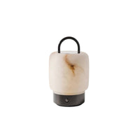 Marble Table Lamp with Handle Modern Accent Light Ambient for Desk, Cafe