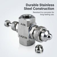 Stainless Steel Spray Tip, 1/4BSPT Female Thread Mist Nozzle, Cone Shape Spray Tip, Uniform and Fine - Image 3
