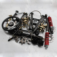 Front Axle Kit with Disc Brakes Upgrade Front Axle Assembly Kit Adjustable Hardware for Rough-Terrain Fabrication