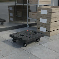 Foldable Folding Cart Lightweight Portable Shopping Cart Heavy-Duty Flat Trolley for Travel