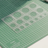 Circle Masking Stencil Accurate Masking Sheet with Circular Cutouts Circle Stencil Thin Stencils Metallic-Finish for Hobbyists