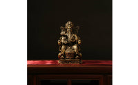 Chinese Wealth Figurine Detailed Brass Figurine Feng Shui Ornament for Collectors, Entryway