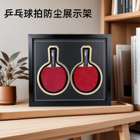 Ping Pong Paddle Display Frame with Acrylic Cover, Wall-Mountable