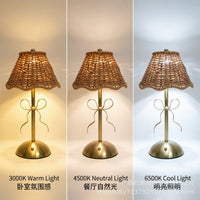 Woven Rattan Butterfly USB Rechargeable Ambient Table Lamp