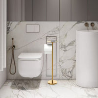 Bathroom Tissue Rack with Phone Tray No Bathroom Storage Space Saving