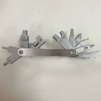 Compact Bike Chain Tool Sturdy Metal Cycle Multi Tool Easy to Stow Foldable Bike Multitool for Cyclists