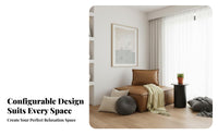 interchangeable Design Single Sofa Block Space-Saving Armless Chair Minimalist aesthetic Sectional Piece Easy Assembly for Apartment Dwellers, Young Adults, Homeowners, Small Spaces, Living Room, Lounge Area, Bedroom