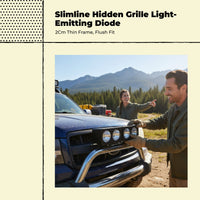 Waterproof LED grille light for vehicles
