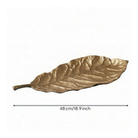 Leaf Tray Modern Metal Leaf Dish Wabi-Sabi for Hotel Lobby