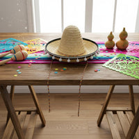 Tassel Sombrero Festive Colorful Sombrero Woven Festival Accessory for Carnival, Performance, Halloween