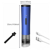 Electric Pepper Instant-Grind Tool Automatic Table Seasoning and Pepper Mill Adjustable Coarseness USB-Powered Spice Mill for Home Cooks, Dining Table