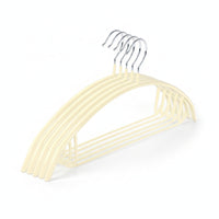 10 Pieces Metal Hanger Side Notches Closet Accessory Slim
