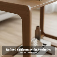 C-Shaped Rolling Table Sturdy Frame Household Furniture Easy Assembly for Adults