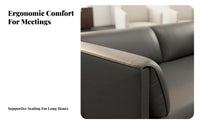 Modern Design Minimalist Iron-Frame Sofa and Table Creative pairing Reception Seating long-lasting Construction Lounge Set firm-density Sponge padding for Corporate Clients, Interior Designers, Office Managers, Waiting Room, Hotel Lobby