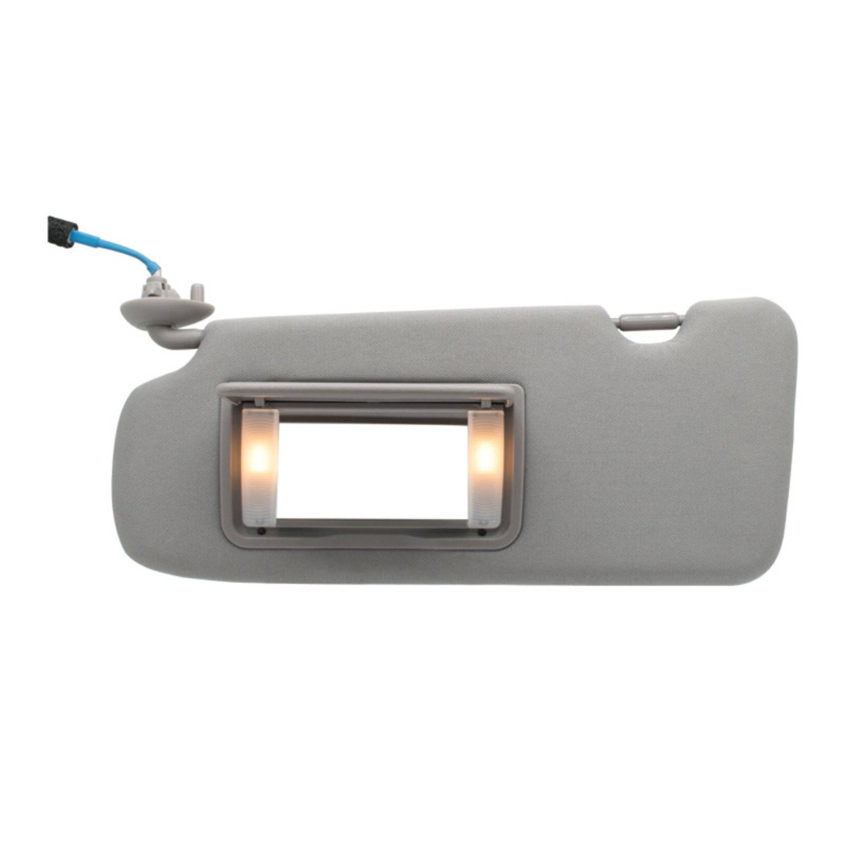 Direct Replacement Left Driver Side Sun Visor with Mirror Gray Left Driver Side Sun Visor OEM Standard Fabric Covered for Car Owners
