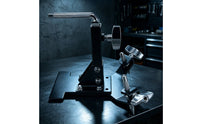 Percussion Cowbell Pedal Mount Holder Adjustable Training Pad Stand with Mounting Arms Portable Hardware for Beginners