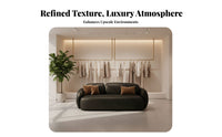 Stylish Design CumulusShaped Couch Minimalist Aesthetic Lounge Sofa Curved Form Living Room Furniture Organic Shape for Interior Designers, Design aficionados, Reception Area, Boutique, Apartment, Small Space
