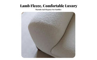 Minimalist design arcd Boucle Sofa Soft Texture arcd Boucle Sofa Set Small Space accommodating Living Room Couch Ergonomic Comfort for Apartment Dwellers, Interior Design aficionados, Homeowners, Lounge Area, perusing corner, Office
