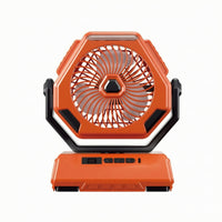 Compact Rechargeable Fan with Power Bank Battery Operated Portable Fan with Digital Display for Tent