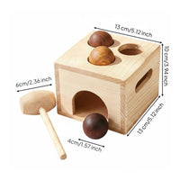 Wooden Shape Sorting Toy Early Learning Wooden Shape Sorter Cube to Gnaw for Activity Time