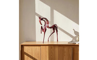 Horse Ornament Abstract Desktop Ornament Stylized for Living Room, Bookshelf