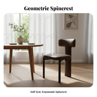 Woven Seat Frame Chair Minimalist & Design Household Furniture Retroretro-Era Modern Design Designer Look for Interior Designers