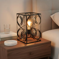 Black Metal Cage Shade Minimalist Wire Lampshade Easy to Clean