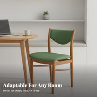 Woven Seat Yrear Chair French & Aesthetic Upholstered Wooden Chair Mid-1900s-Century Modern Aestheticera Modern Design Hardwood