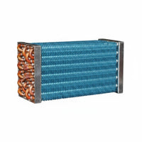 Copper Tube Aluminum Fin Evaporator Refrigerator Condenser Coil Finned Tube Heat Exchanger for Technicians, Display Cabinet