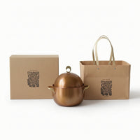 Hammered Metal Pot Compact Cookware Versatile for Table Serving