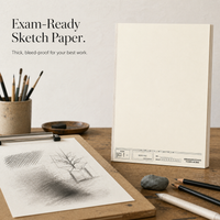 2026 Anhui Joint Examination 8K Sketch Paper for Art Students, Thickened, 1:1 Simulation
