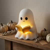 Reading Specter Lamp Compact Size Reading Light Figurine Decorative Tabletop Spirit Lamp for Readers