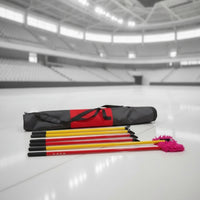 Long-Handled Dry Curling Accessory Set Portable Dry Curling Push Rod for Clubs, Schools, Indoor Practice, Outdoor Training