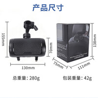 跨境通用汽车后排快充扩展坞 80cm伸缩数据线多口快充车载充电器