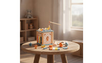 Wooden Activity Cube with Shape Sorter Early Learning Educational Activity Center   Educational   for Nursery