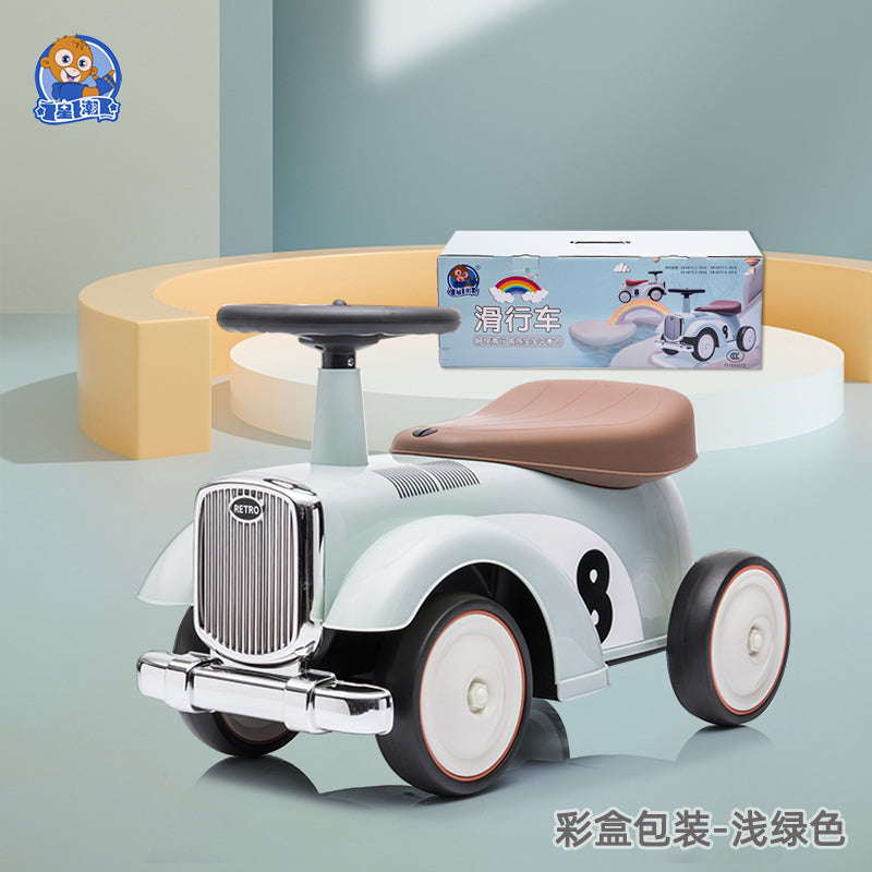 星潮复古儿童滑行车溜溜车学步车平衡车1到3岁扭扭玩具车宝宝礼物