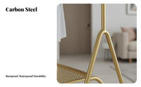Rolling Clothes Rack with Shelf Easy to Move Garment Stand On casters Modern Design for Homeowners, Adults, Bedroom
