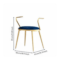 Nordic Design Heart Shaped Back Chair Cushioned Seat Modern Makeup Chair Compact Footprint for Cafe