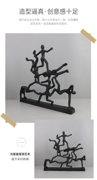 Nordic Creative Acrobat Figure Sculpture
