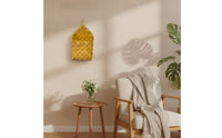 Wood Strip Basket Natural Hanging Wall Basket Rustic for Entryway, Bedroom