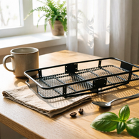 put up Mount Cargo Carrier Raised Side Rails put up Cargo Rack tube Frame Rear Luggage Rack Basket