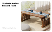 Chinese Design Low-Profile Coffee Table Minimalist Design Household Furniture Space-Saving Indoor Furnishing Multi-Purpose for Minimalists, Apartment Dwellers, Bay Window, Tatami Room, Balcony, Small Areas