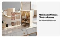 Desktop Cosmetic Cabinet With Drawers Multi-Compartment Storage Box for Students
