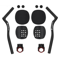 Carbon Fiber Handlebar Extensions with Armrests Padded Aerobars with Armrests Comfortable Aerobars Matte for Road Racers
