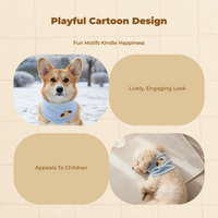 Cartoon Warm Scarf for Small Dogs
