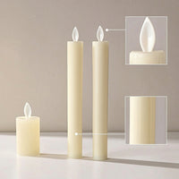 Battery Operated Taper Candles Slender LED Taper Candles Realistic
