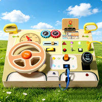 Steering Wheel Board LED Lights Car Dashboard Toy Fine Movement Skills