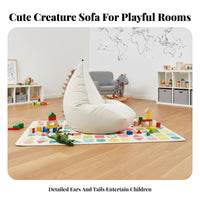 CreatureThemed Character Chair Soft and Comfy Fold-Unfold Creature Sofa Foldable Design Machinecleanable Cover for Infants